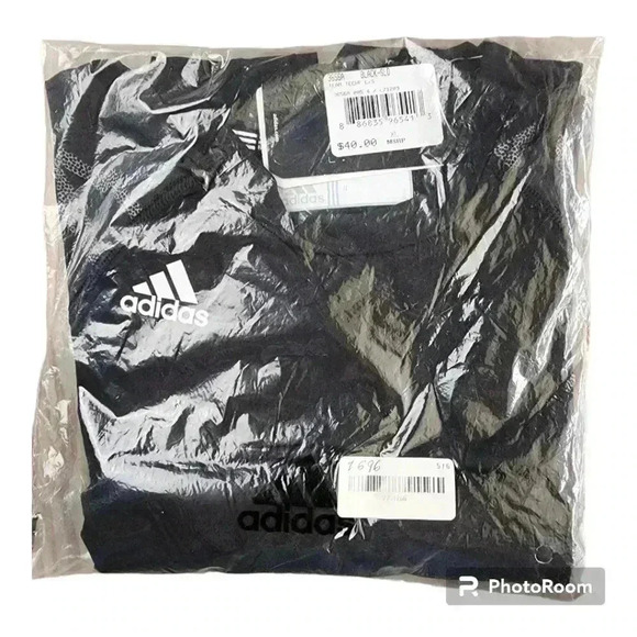 Adidas Techfit climacool black patterned compression workout gym LS shirt XL/2XL - Picture 3 of 7